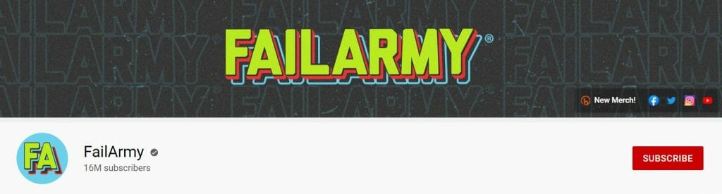  FailArmy - YouTube channel