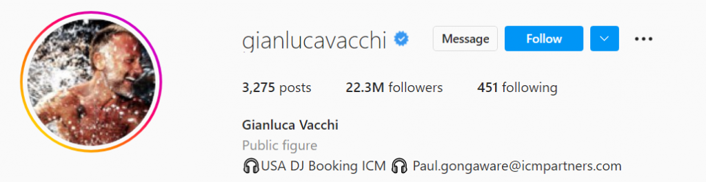 Gianluca Vacchi on Instagram