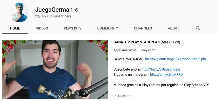 Youtube Juega German