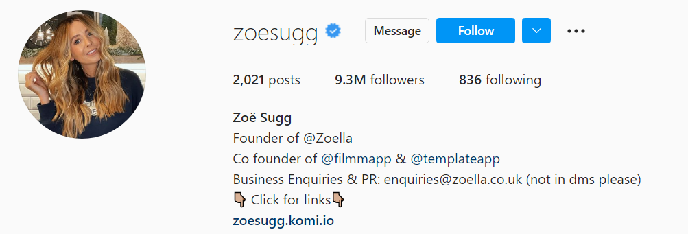 Zoe Sugg is a highly prolific fashion and beauty influencer