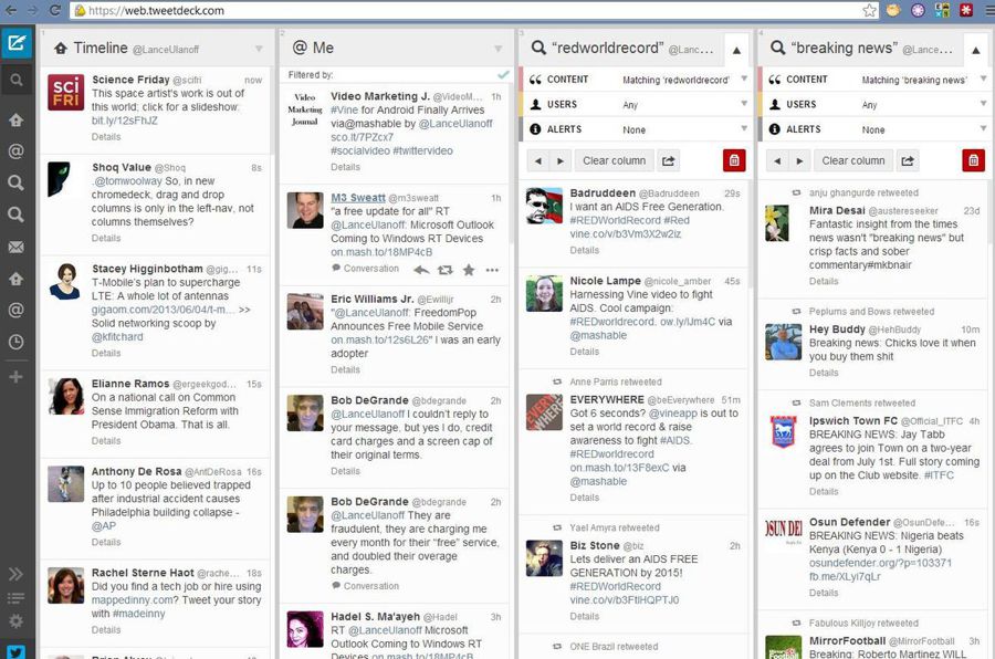 tweetdeck dashboard influencer marketing software