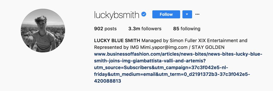 Lucky Blue Smith - @luckybsmith