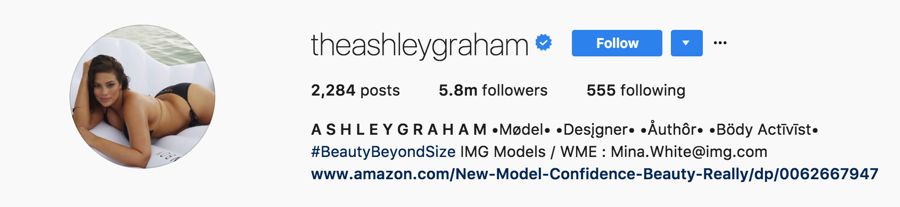 Ashley Graham = @theashleygraham