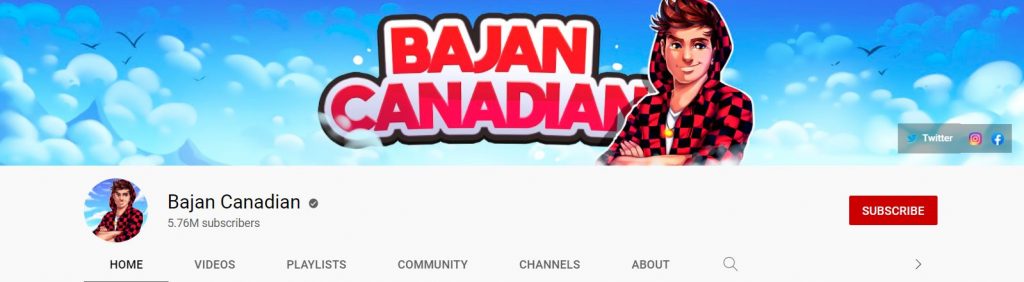 Bajan Canadian youtube gamer