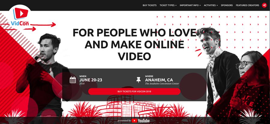 VidCon influencer marketing event