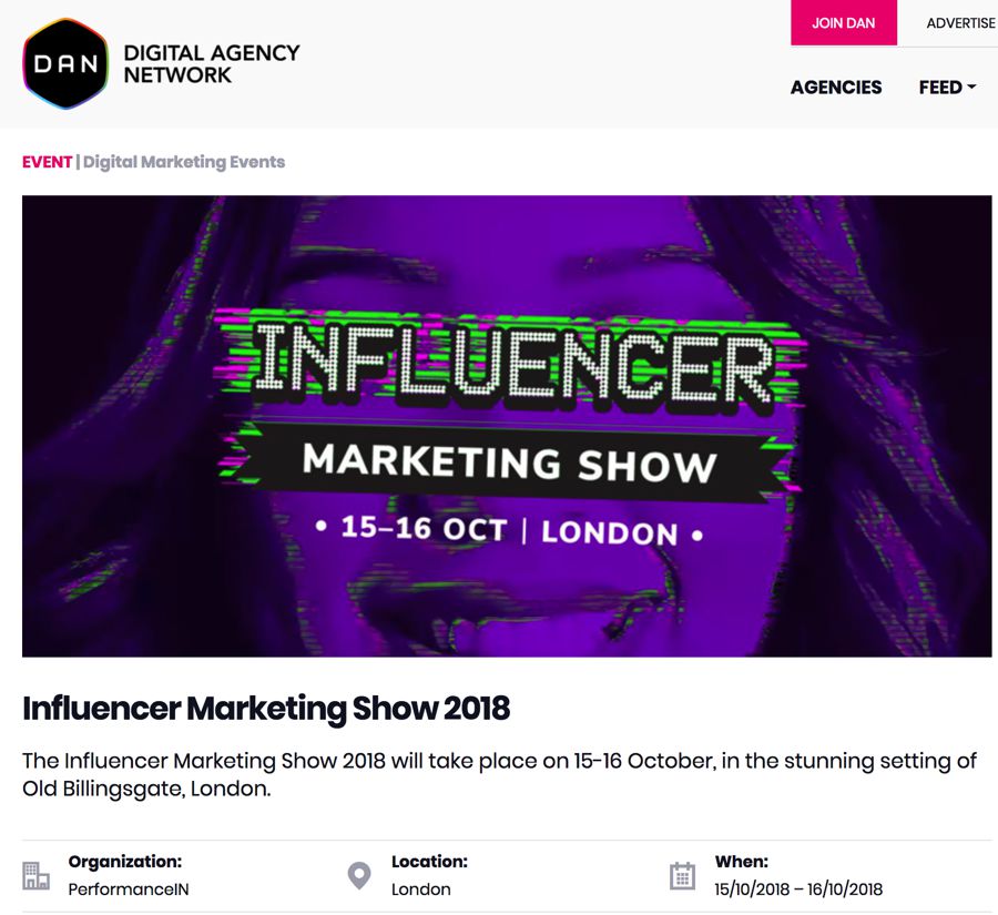 Influencer Marketing Show 2018