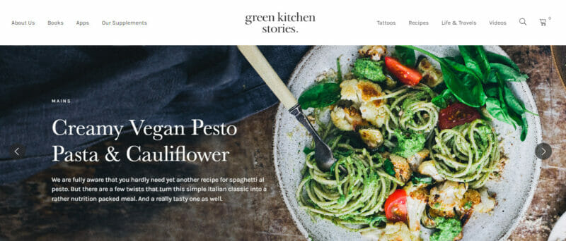Green Kitchen Stories features healthy vegetarian recipes