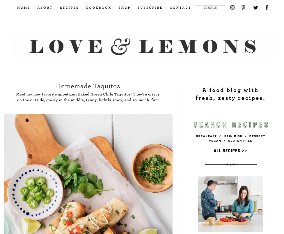 love and lemons food blog