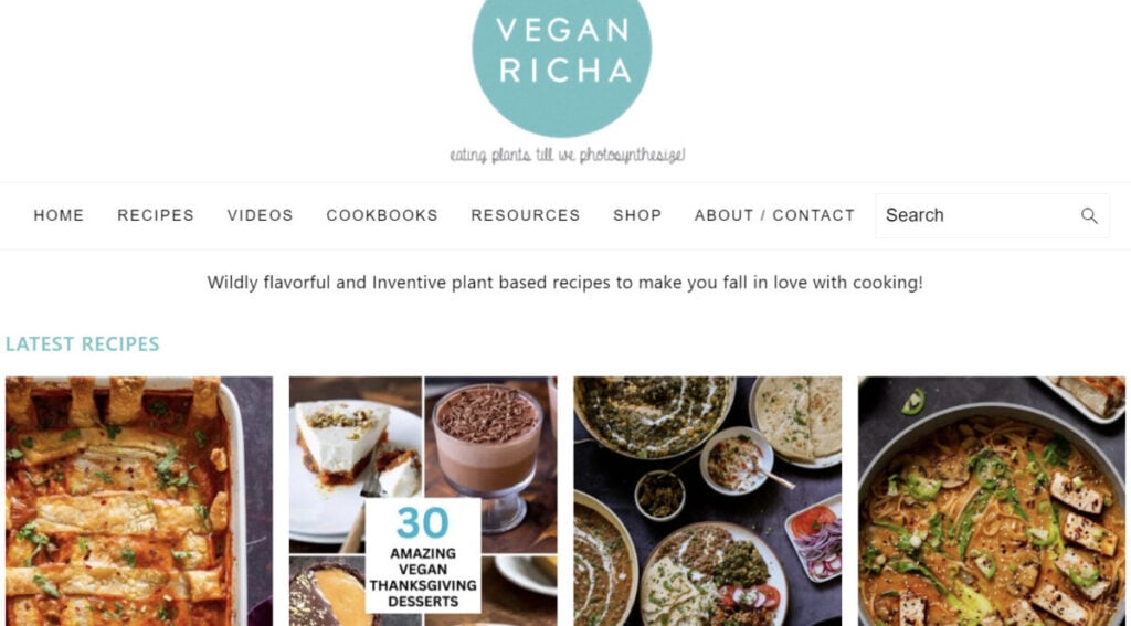 Vegan Richa food blogger