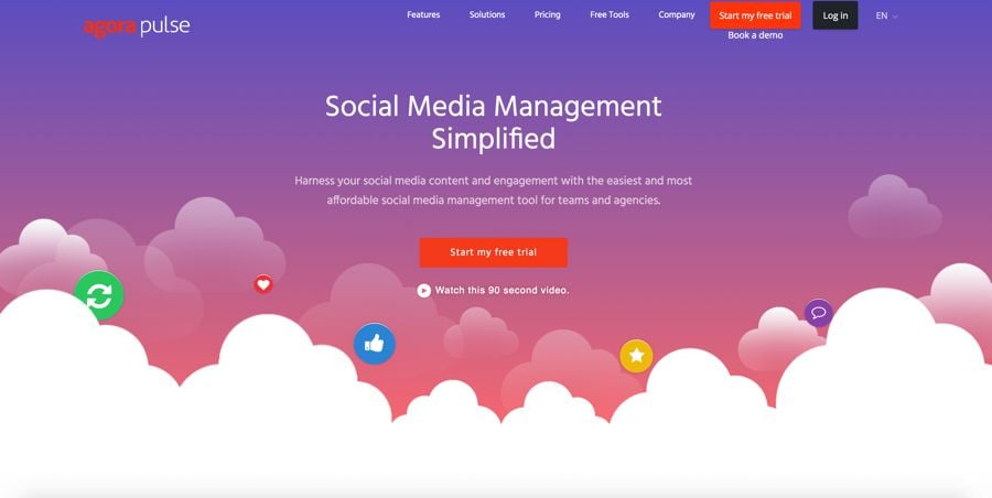 agorapulse social media management tool