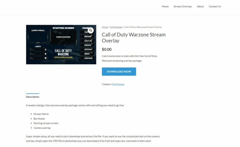 Call of Duty Stream Overlays for Twitch & More! - OWN3D