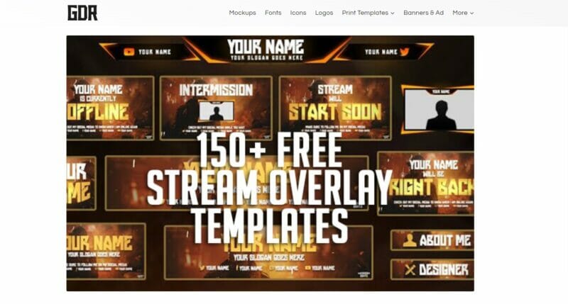 Free Hitbox Streaming Overlay Pack – GDR