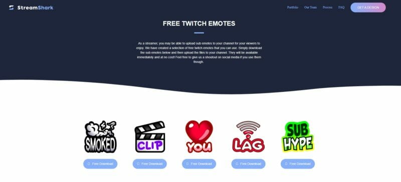 Free Twitch Emotes – StreamShark