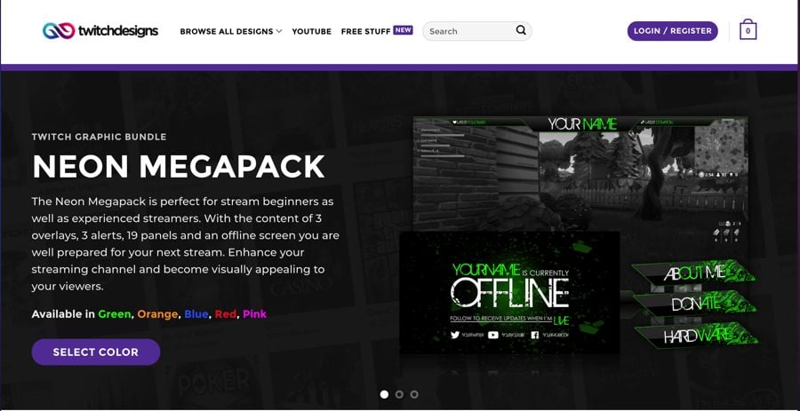 Editor online gratuito de overlays para Twitch