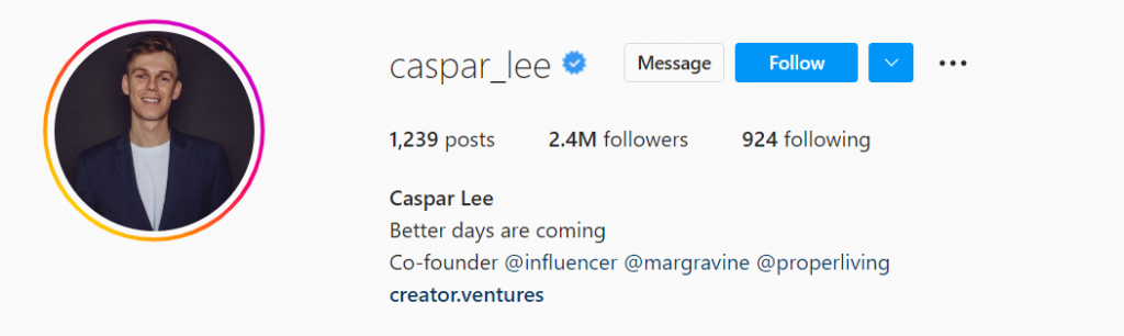 Caspar Lee is a YouTube personality