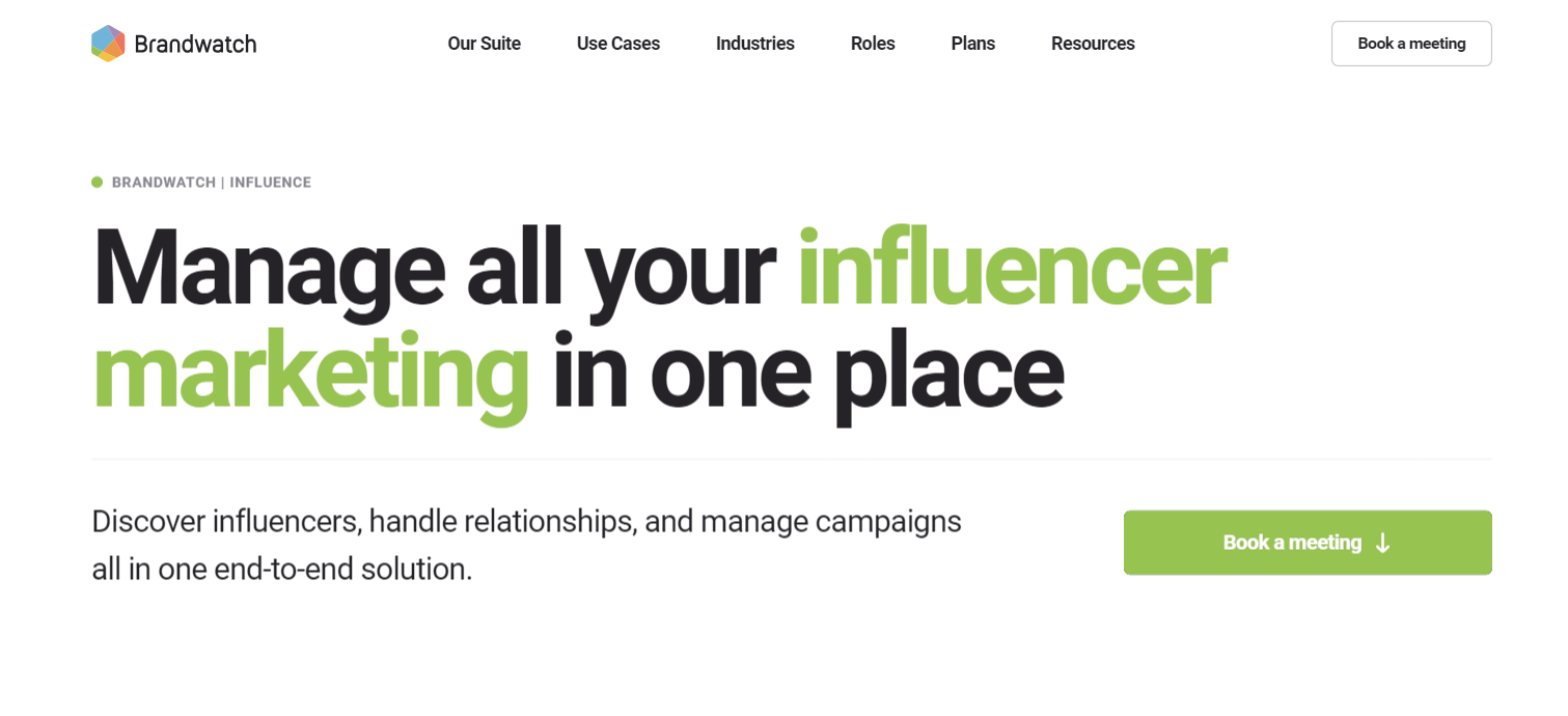 Brandwatch Influencer Marketing Software