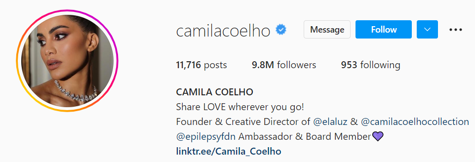 Camila Coelho is a renowned fashion blogger