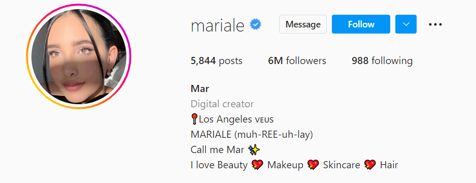 Marialejandra Marrero on instagram