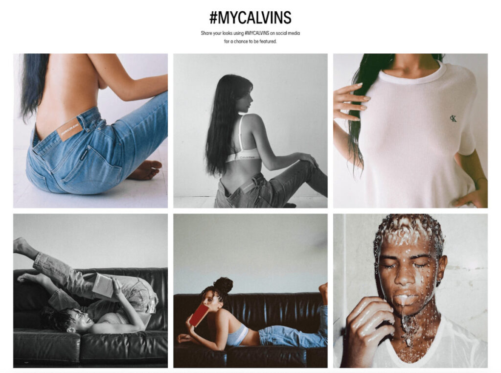 Calvin Klein's #MyCalvins campaign