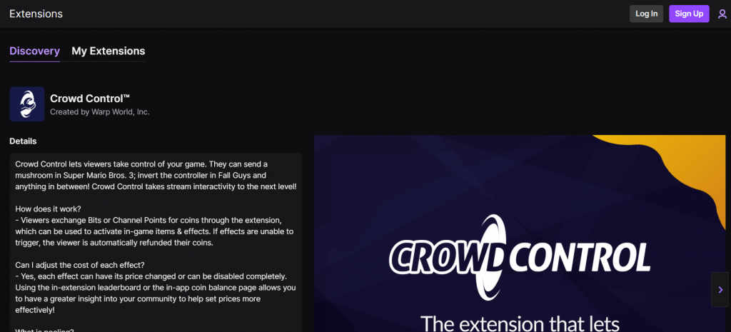 Crowd Control lets a channel’s viewers become part of the game