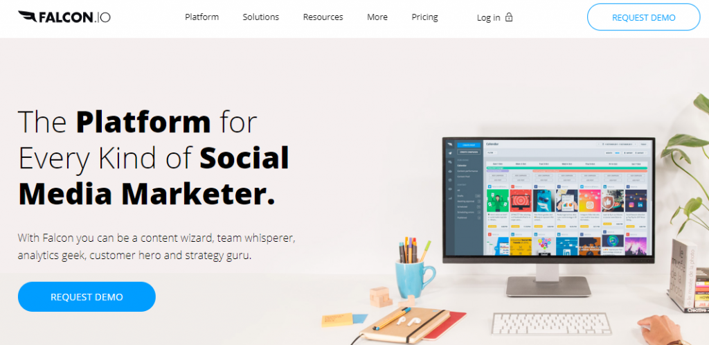 Falcon.io er en social media management og marketing platform