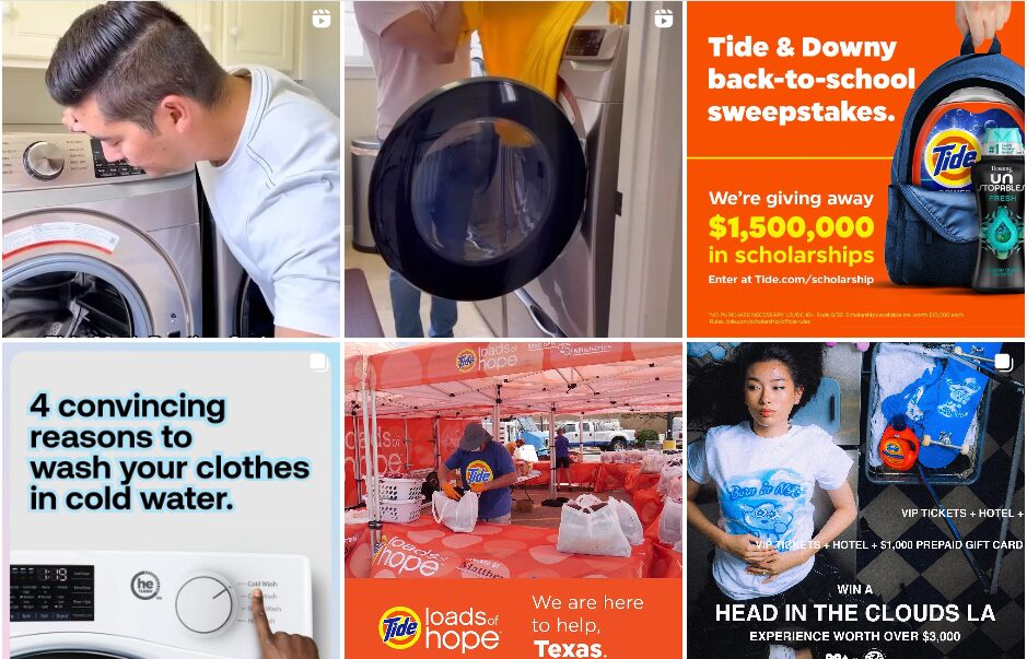 Tide Instagram posts 