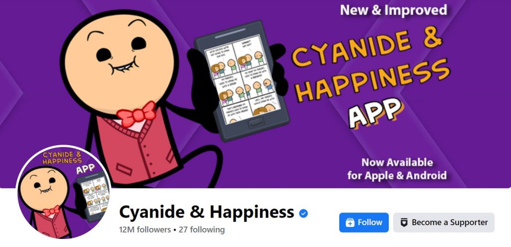 Cyanide & Happiness page on Facebook