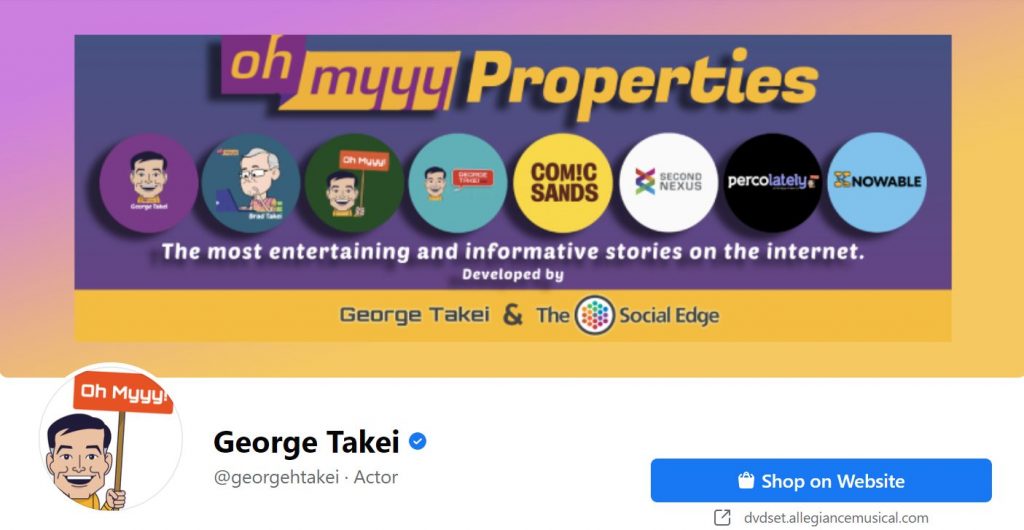 George Takei on Facebook.