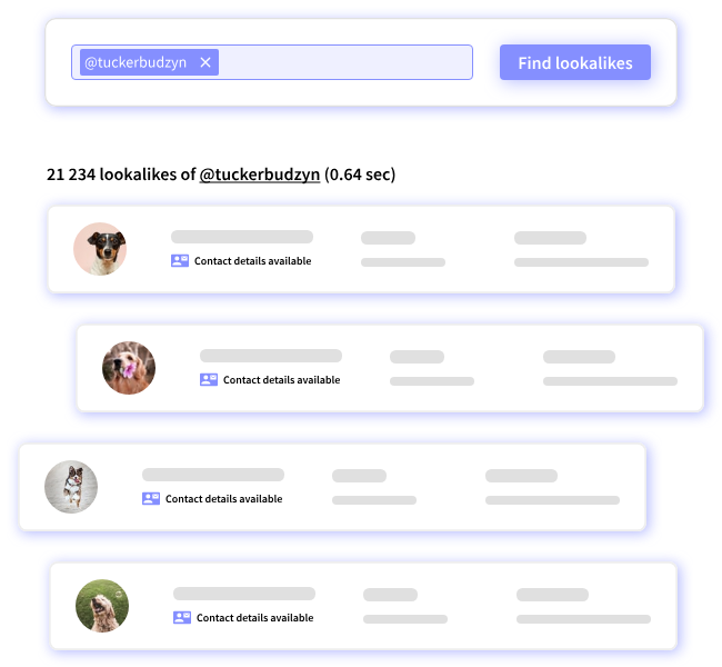 Modash Lookalikes feature