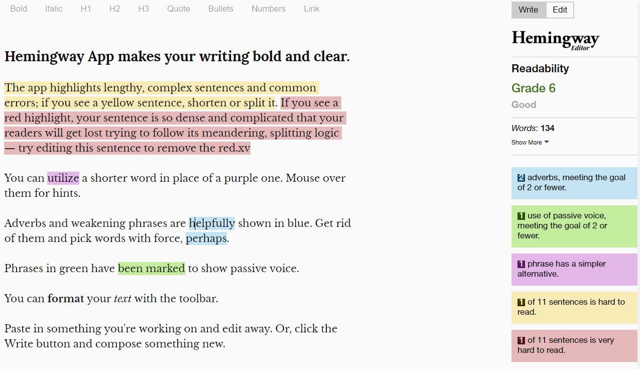 hemingway editor for wordpress