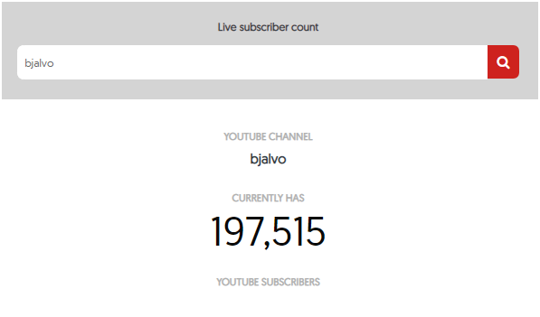   Live Subscriber Count