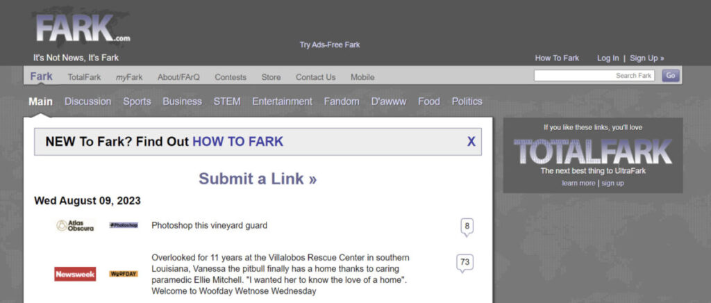 Fark community website