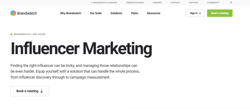 Brandwatch Influencer Marketing Software