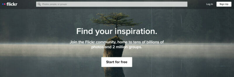 Flickr is a photo-sharing social media site