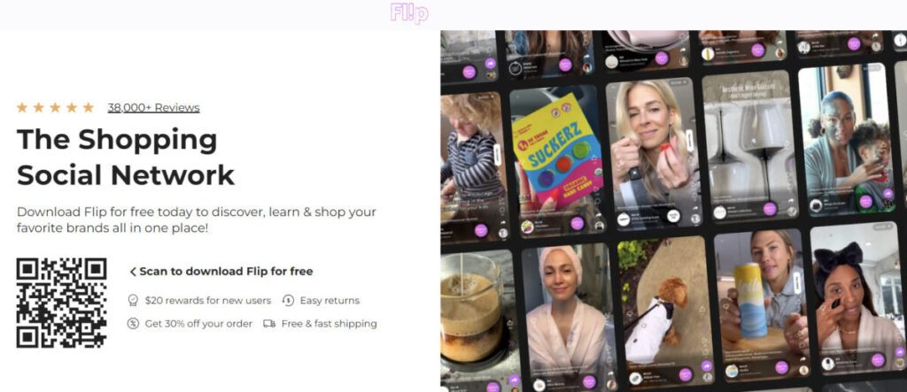 Flip social shopping app