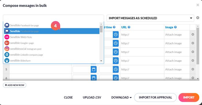 Sendible’s scheduling feature