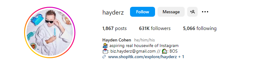 Hayden Cohen Instagram Male Influencer