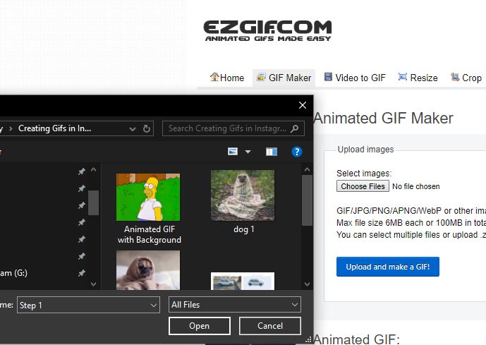 Free GIF Maker - create GIFs in two steps
