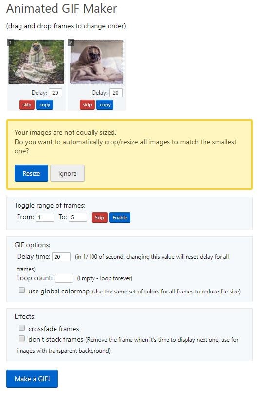 Online GIF Maker for Instagram