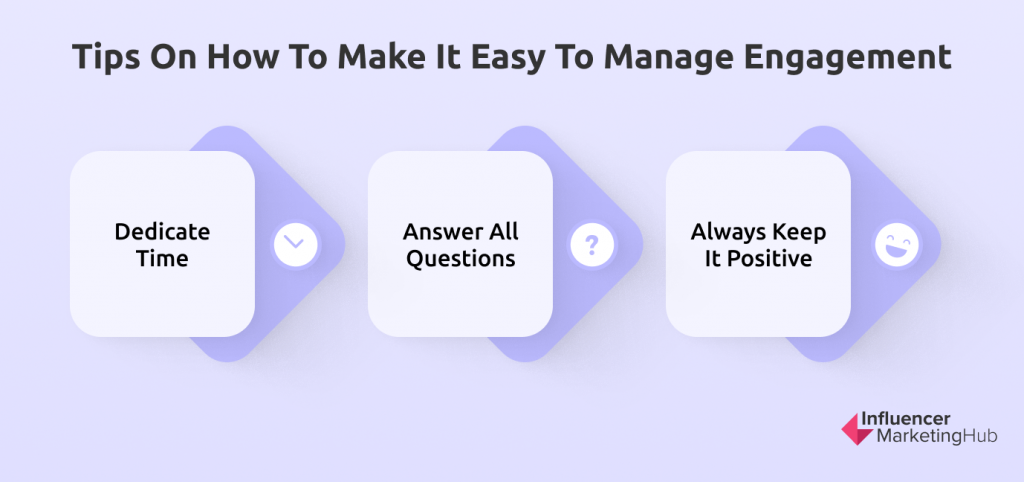 quick tips on how to make it easy to manage engagement