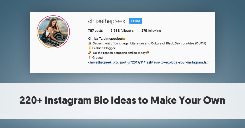 220+ Instagram Bio Ideas to Make Your Own in 2021