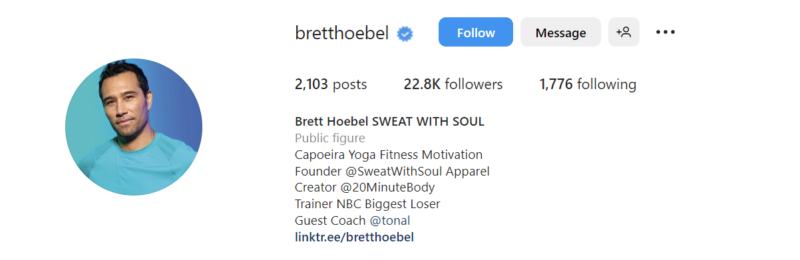 Brett Hoebel (@bretthoebel) Instagram page