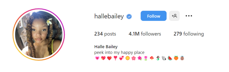 Halle Bailey / instagram