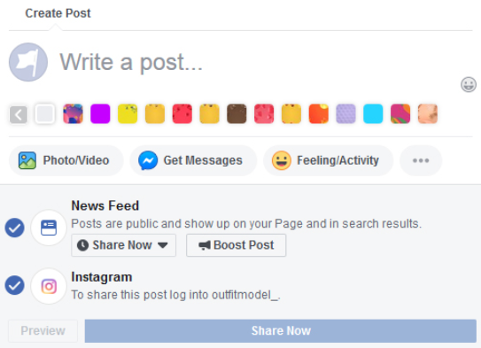 Publish to Facebook and Instagram