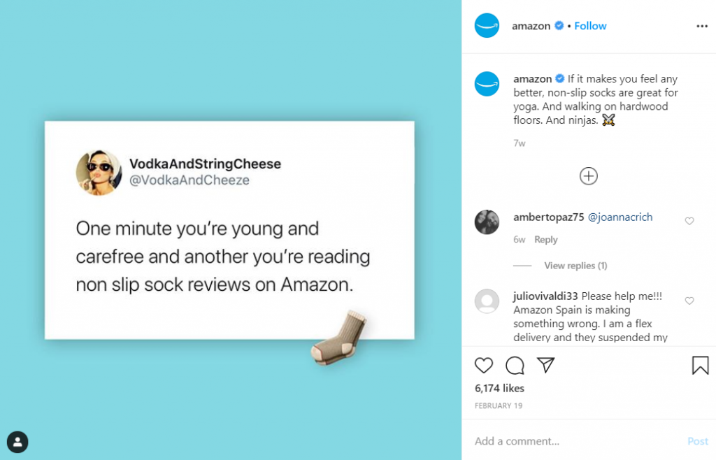 social media marketing example