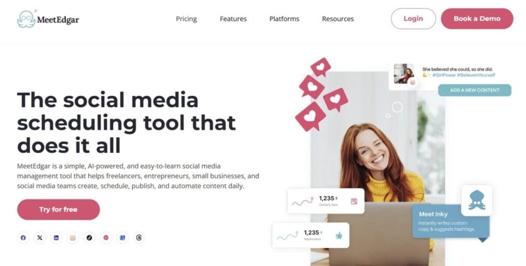 MeetEdgar social media scheduling tool