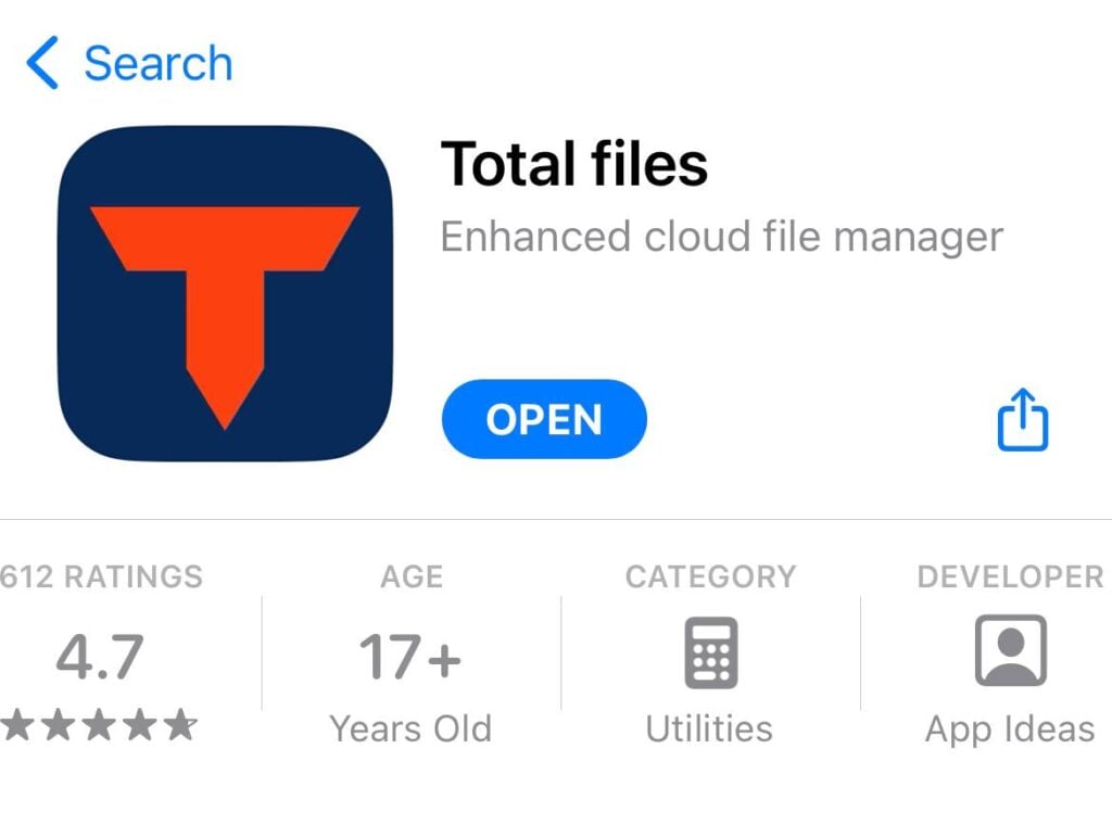 Total Files IOS