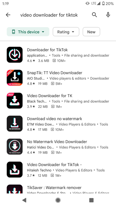 Video Downloader for TikTok on Google Play Store