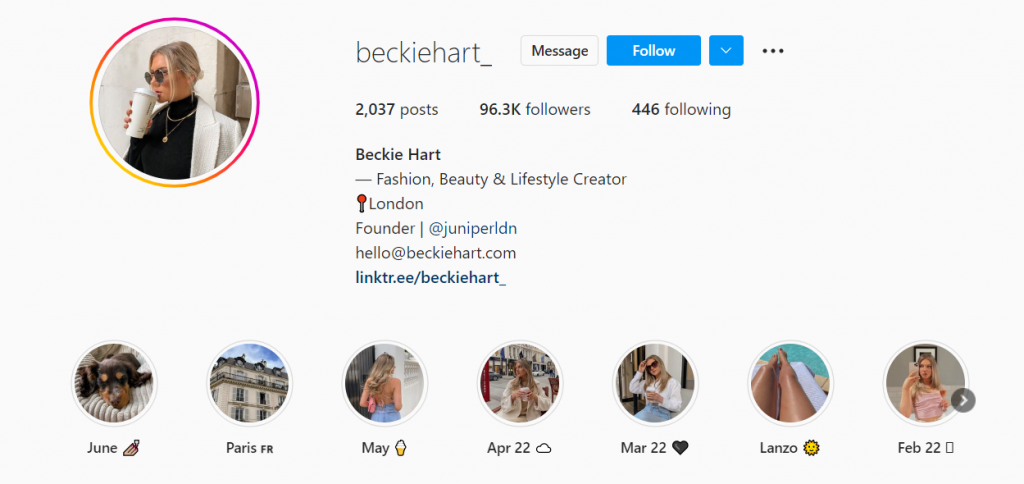 Beckie Hart Fashion, Beauty & Lifestyle Creator