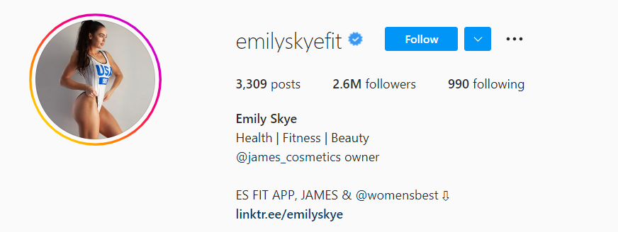 Emily Skye - @emilyskyefit